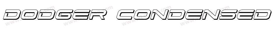 Dodger Condensed Italic字体转换